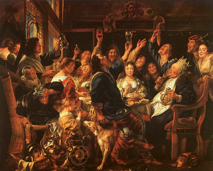 Jacob Jordaens Bean Feast oil painting picture